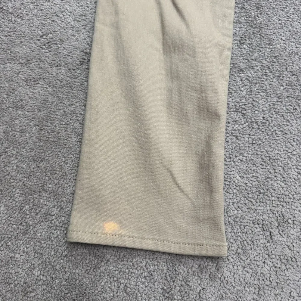 Bonobos Slim Fit Denim Jeans Mens 34x32 Khaki Beige Straight Leg Stretch Cotton
